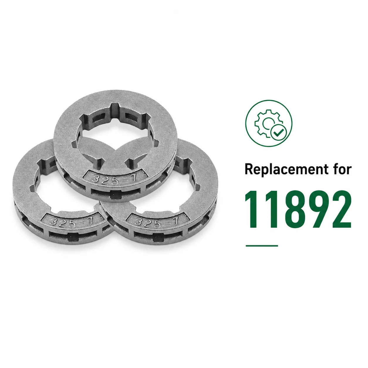 .325 7 Tooth 7 Spline Rim Drive Sprocket 3 Pack Replacement for Stihl MS261 MS281 MS291 MS260 PRO 026 PRO Chainsaw Parts 11892