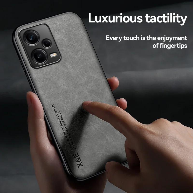 Shockproof Case for Xiaomi Redmi Note 13 12 Pro 5G 12S 11 11S 10 10S Protective Cover Built-in Magnetic Car Holder Coque Funda image 6