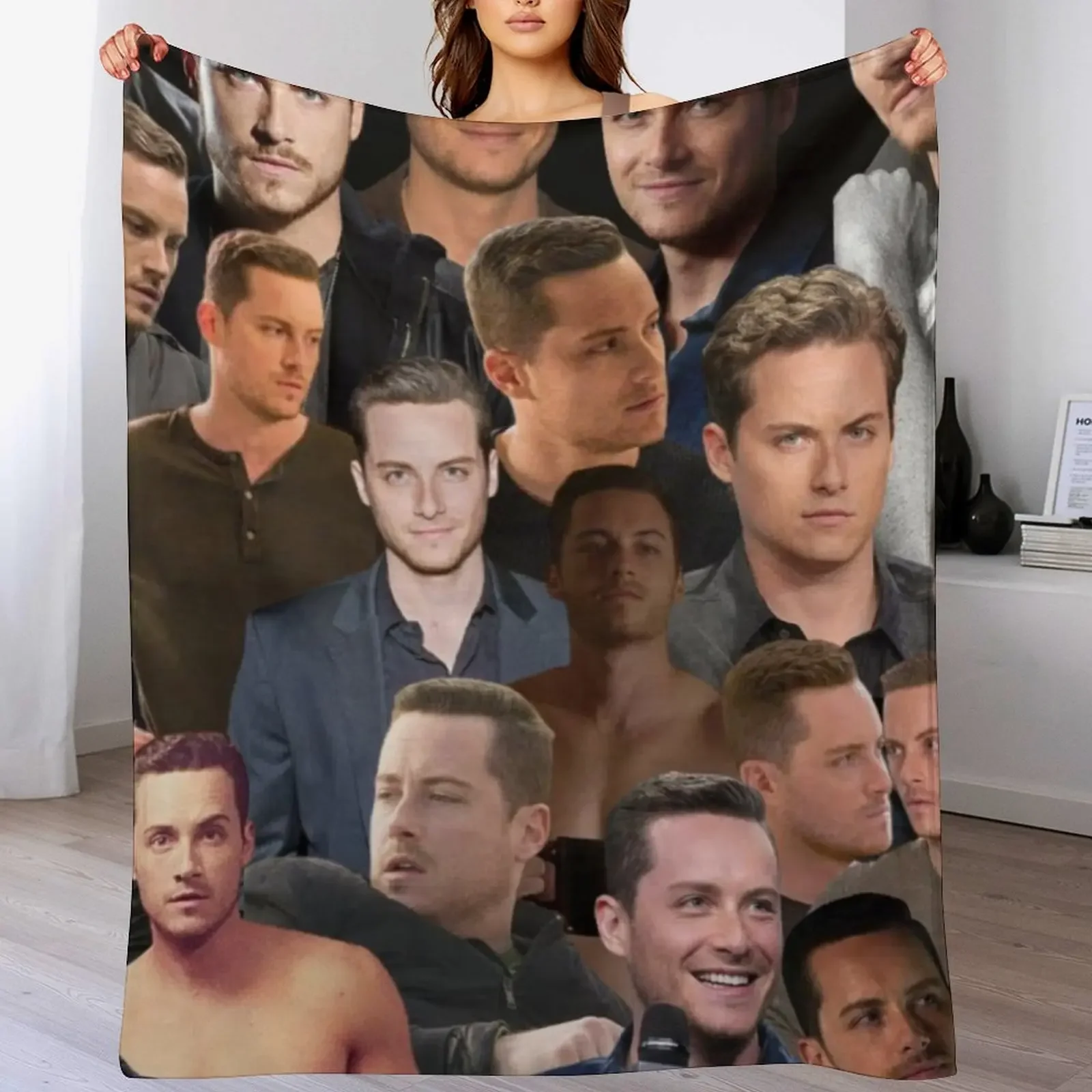 

jesse lee soffer photo collage Throw Blanket Warm Accent Blanket for Living Room Decoration