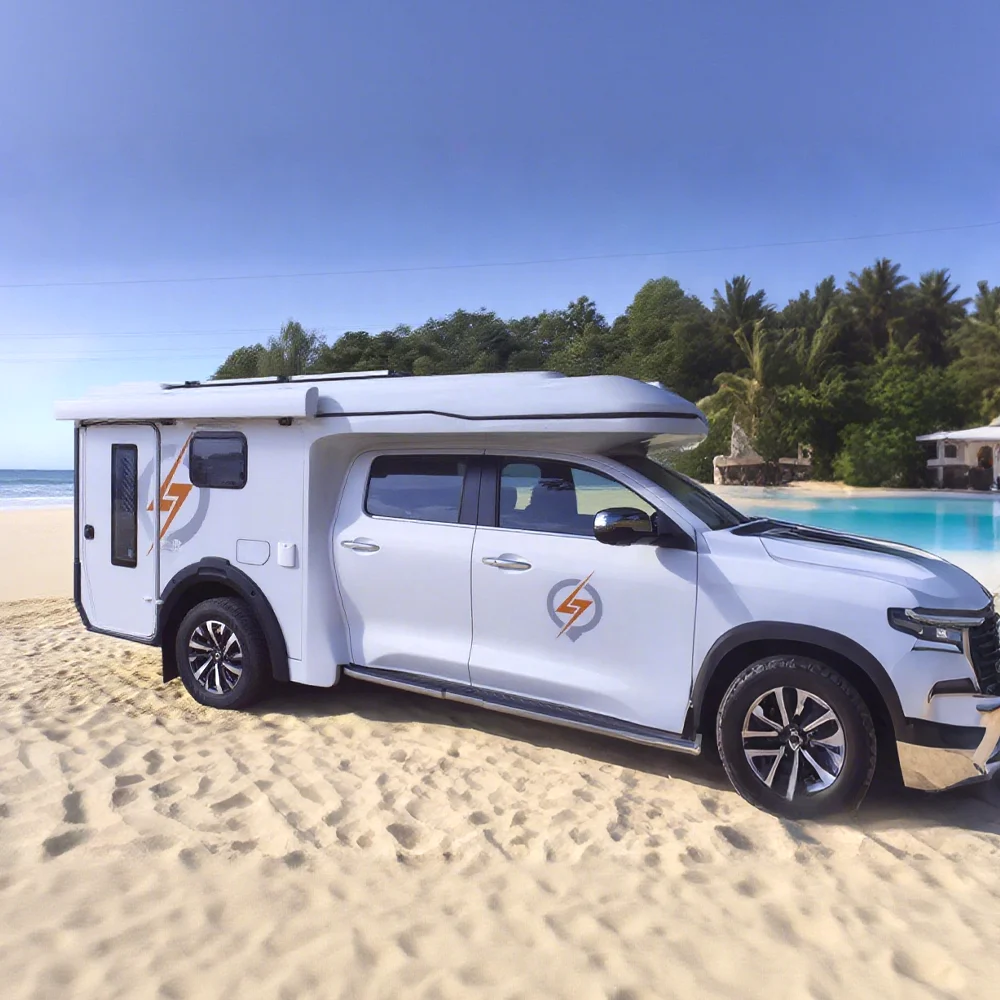 Outdoor Camping 2500*2300mm 270 Degree Car Side Fan-shaped Awning For Events Outdoor Truck Off-road SUV