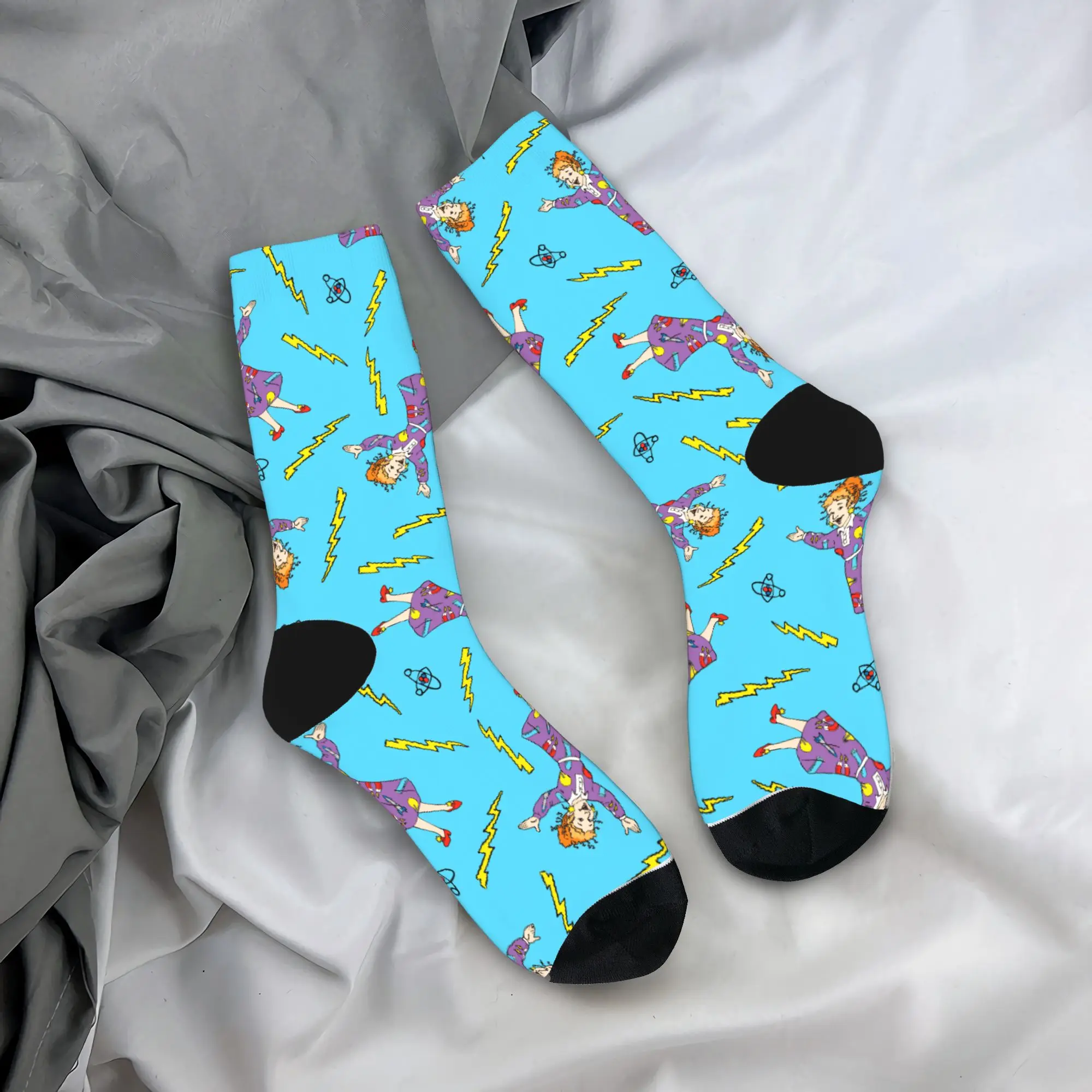 

Magics School Bus Stockings Design Harajuku Socks Autumn Anti Sweat Socks Men's Running Sports Medium Soft Socks