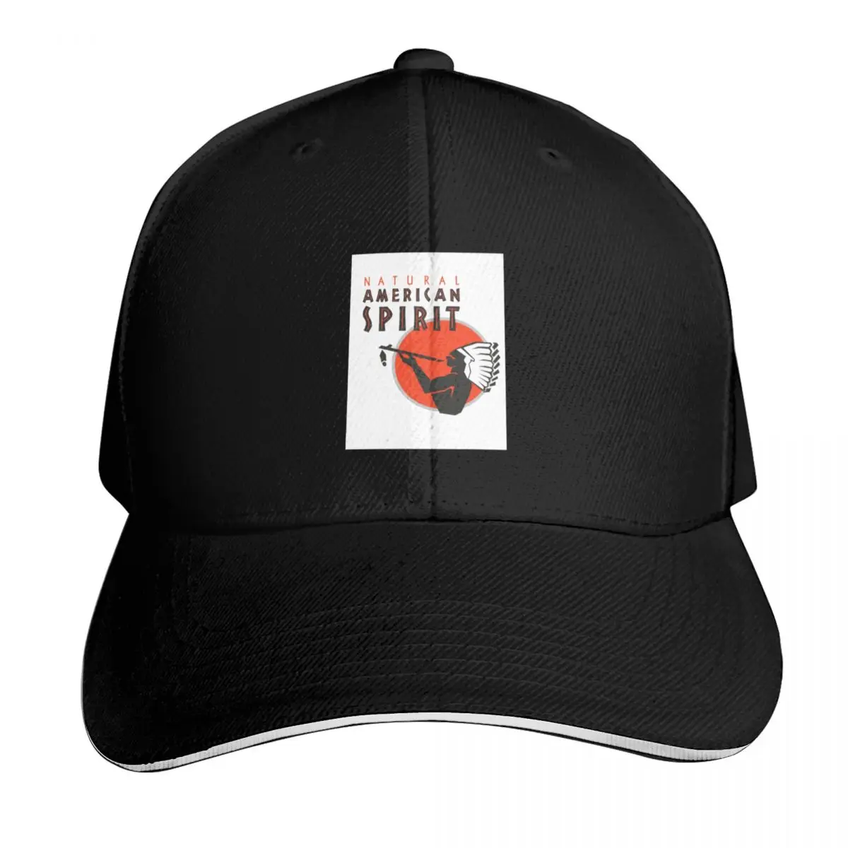 American Spirits Cigarettes Classic T-Shirt Baseball Cap Six Panel Structured Crown Sun Protection UPF 50+ Breathable Mesh Back