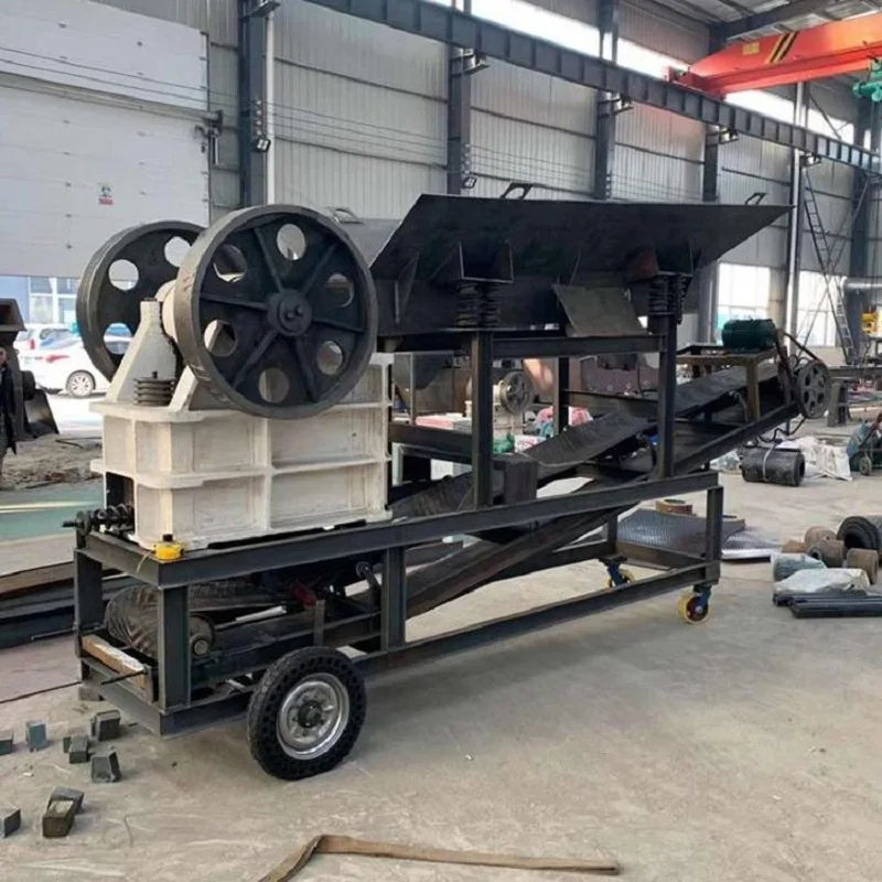 

Small Mobile Diesel Jaw Crusher | 10-90 Tons/Hour Quartz Rock Small Scale Gold Processing Plant