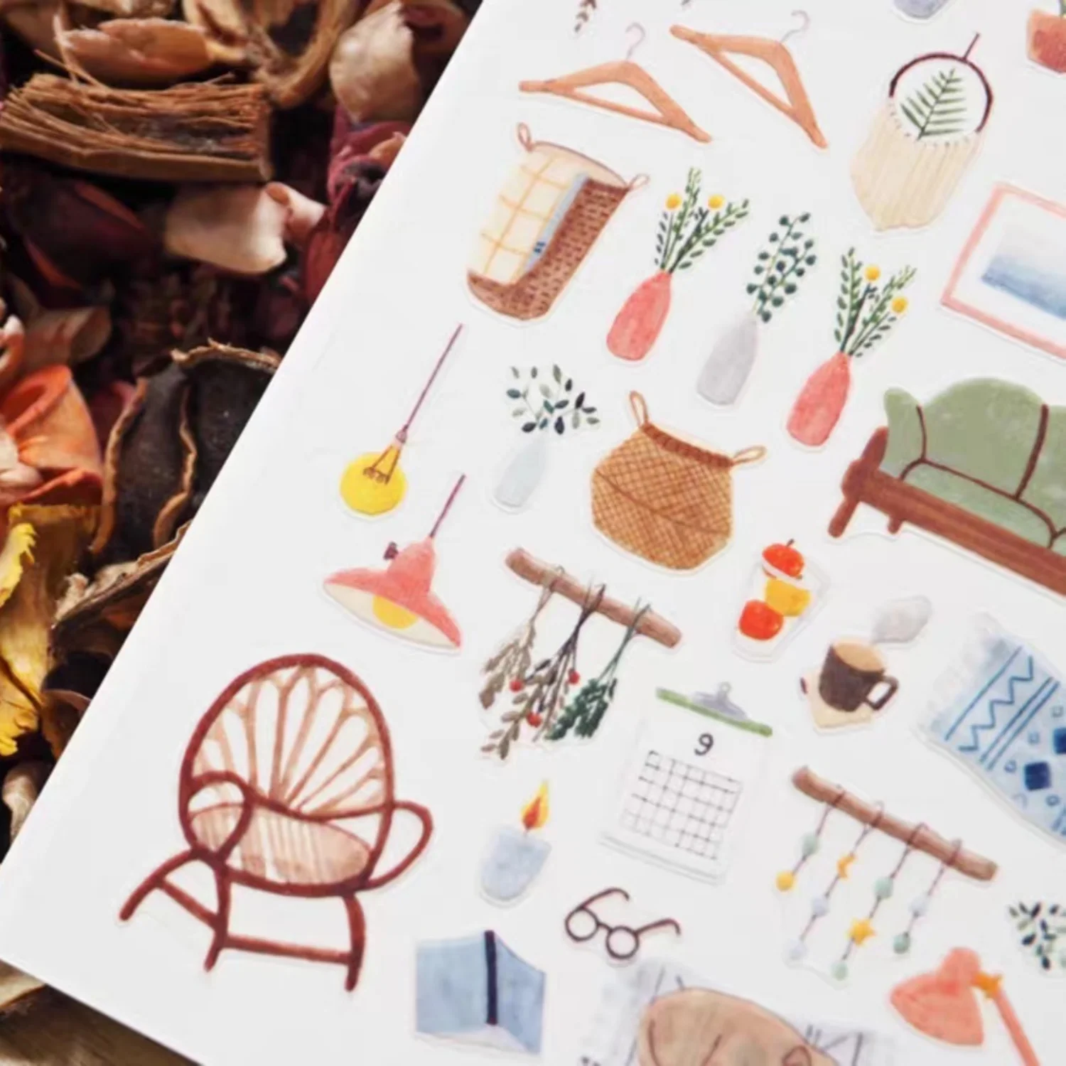 Korean Import Suatelier Sweet Home DIY Scrapbooking Journey Diary Stationery Stickers School Supplies