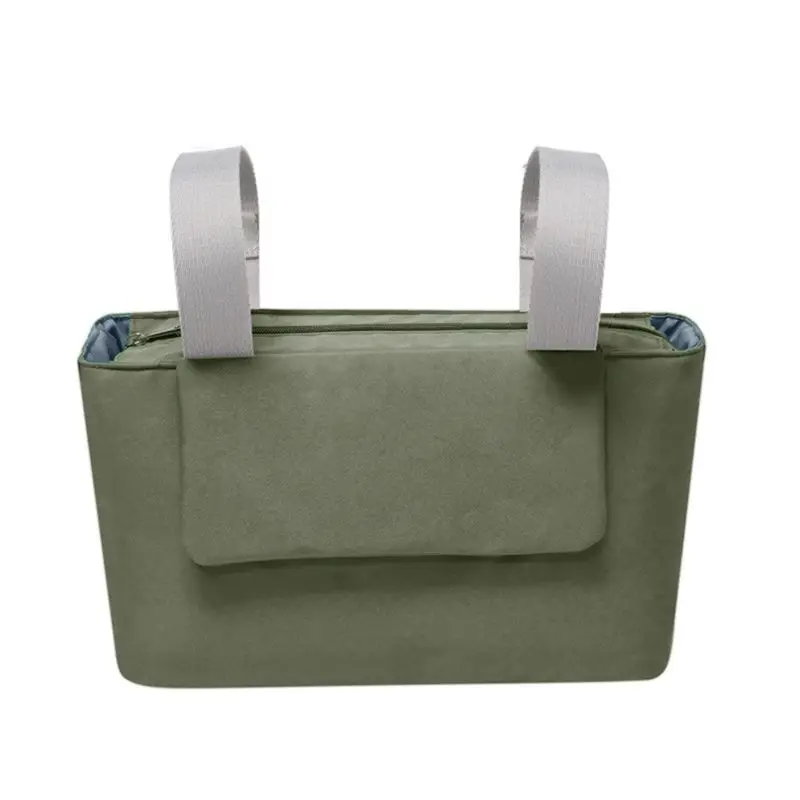 Multipurpose Baby Stroller Organizer Bag Children's Carriage Storage Bag Portable Stroller Accessory Olive Color