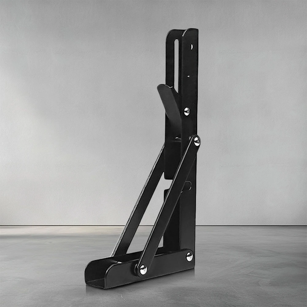 2Pcs Folding Shelf Brackets Max Load 90kg/198lb Collapsible Shelf Bracket Heavy Duty Workbench Support for DIY Home Table Bench