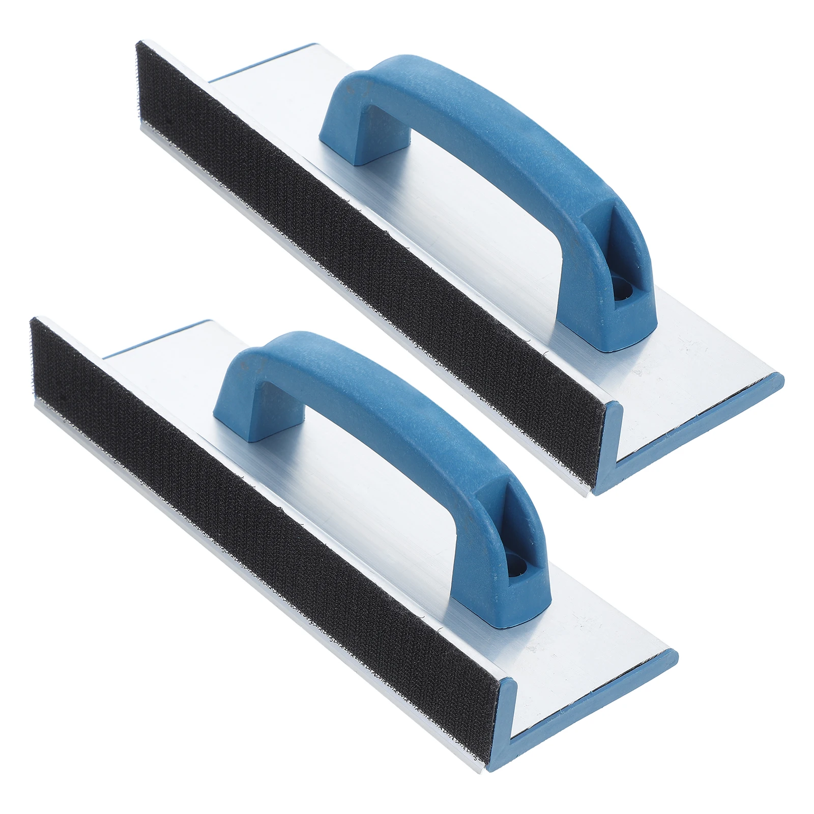 

2pcs Self-Adhesive Sandpaper Holder Aluminum Alloy Hand Sander Tool For Wall Corner Drywall Plasterboard Flat Surfaces Sanding