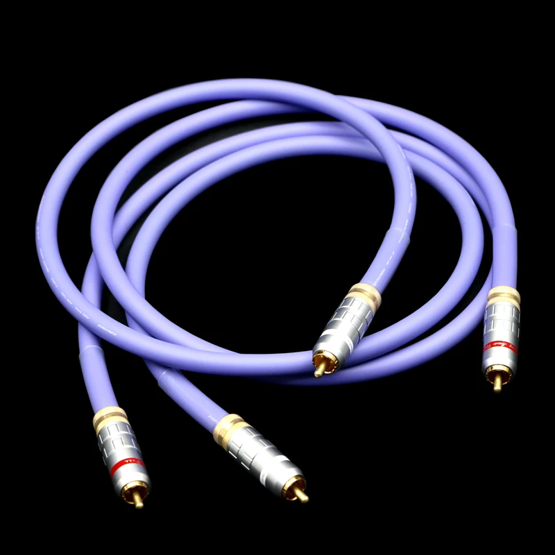 Furutech Single Crystal Copper RCA HiFi Audio Signalion Signal Cable with Gold-plated Lotus Plug