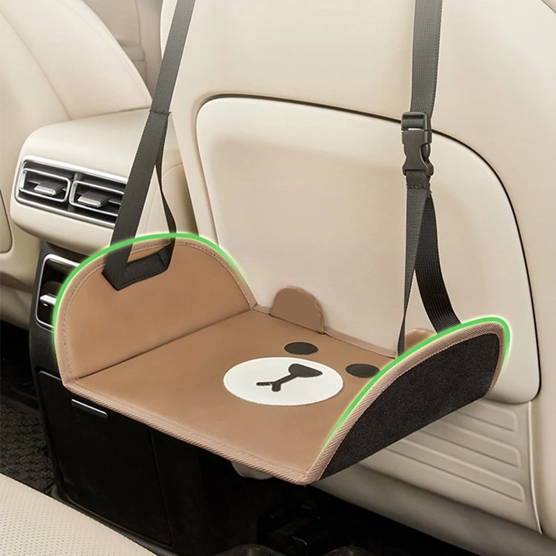 Reposapiés de viaje para coche, hamaca portátil para pies, artículos esenciales de vuelo largo, reposapiés de oficina, suministros de Interior de coche ajustables colgantes