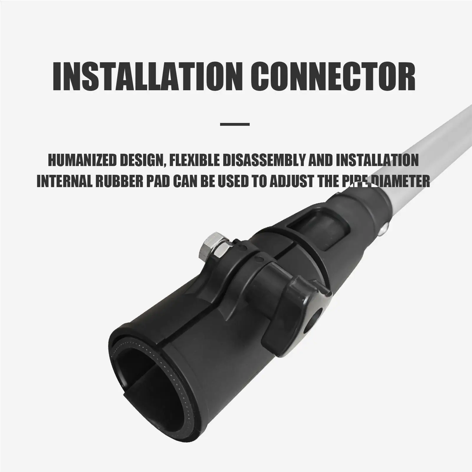 Outboard Motor Tiller Extension Handle Aluminum Alloy Outboard Motor Extended Handle for 35-40mm Tiller Trolling Motor