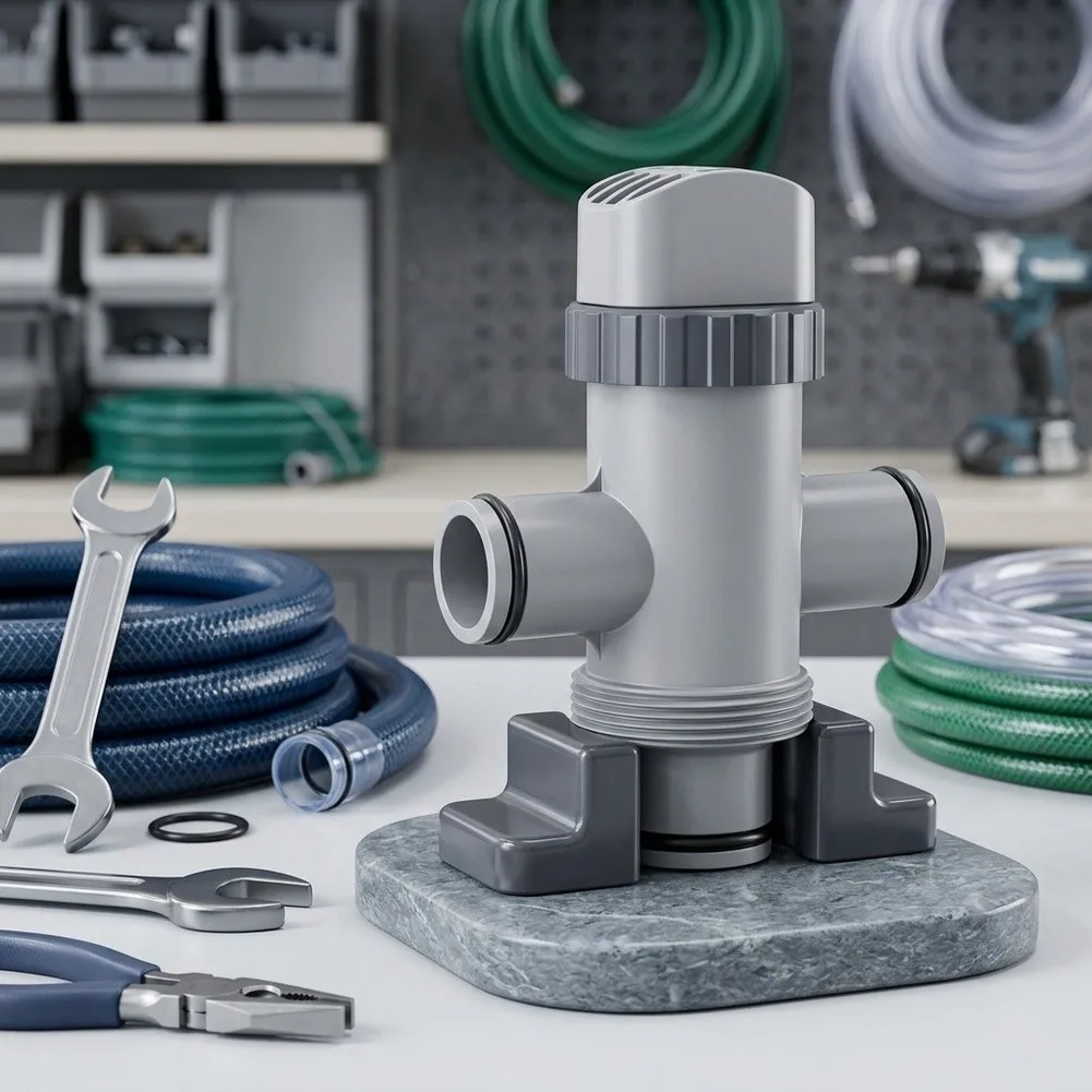 Pool Hose Plunger Valve Dual Split Design Reduce Pump Suction For Vacuuming Above Ground Swimming Pool Accessory