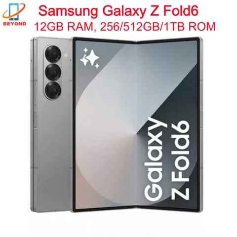 Samsung Galaxy Z Fold 6 Fold6 5G F956B F956U1 Original 7.6" AMOLED 12GB+256/512GB/1TB ROM Snapdragon NFC 99% New Cellphone