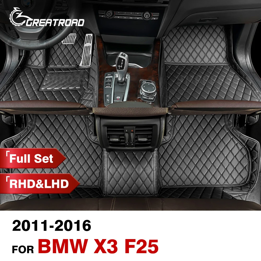 Car floor mats for BMW X3 F25 2011 2012 2013 2014 2015 2016 Custom auto foot Pads automobile carpet cover interior accessories