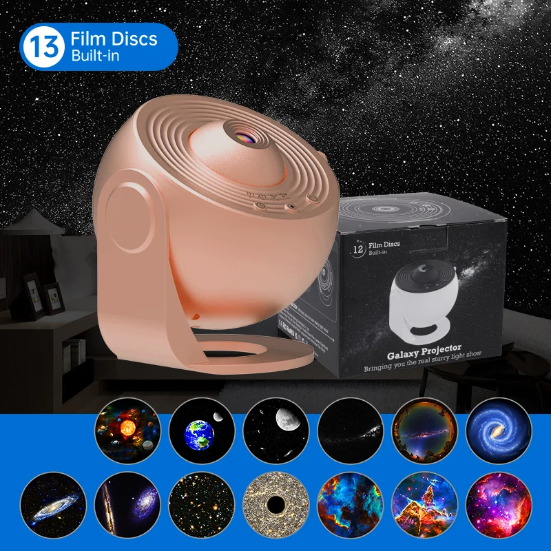 Night Light Galaxy Projector Starry Sky Projector Rotate Planetarium Lamp Night lamp For Room decoration and holiday gifts