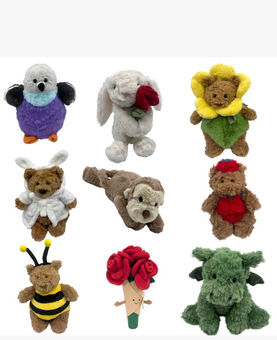 

Новая серия плюшевых игрушек JC, включая медведя, обезьяну, дракона, макарона и другие, милые и удобные, подарки на день рождения, подарки на День защиты детей.