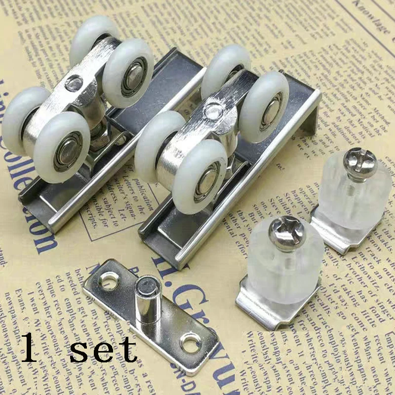 

Small Wood Door Hanging Pulley Sliding Door Roller Wardrobe Door Hardware