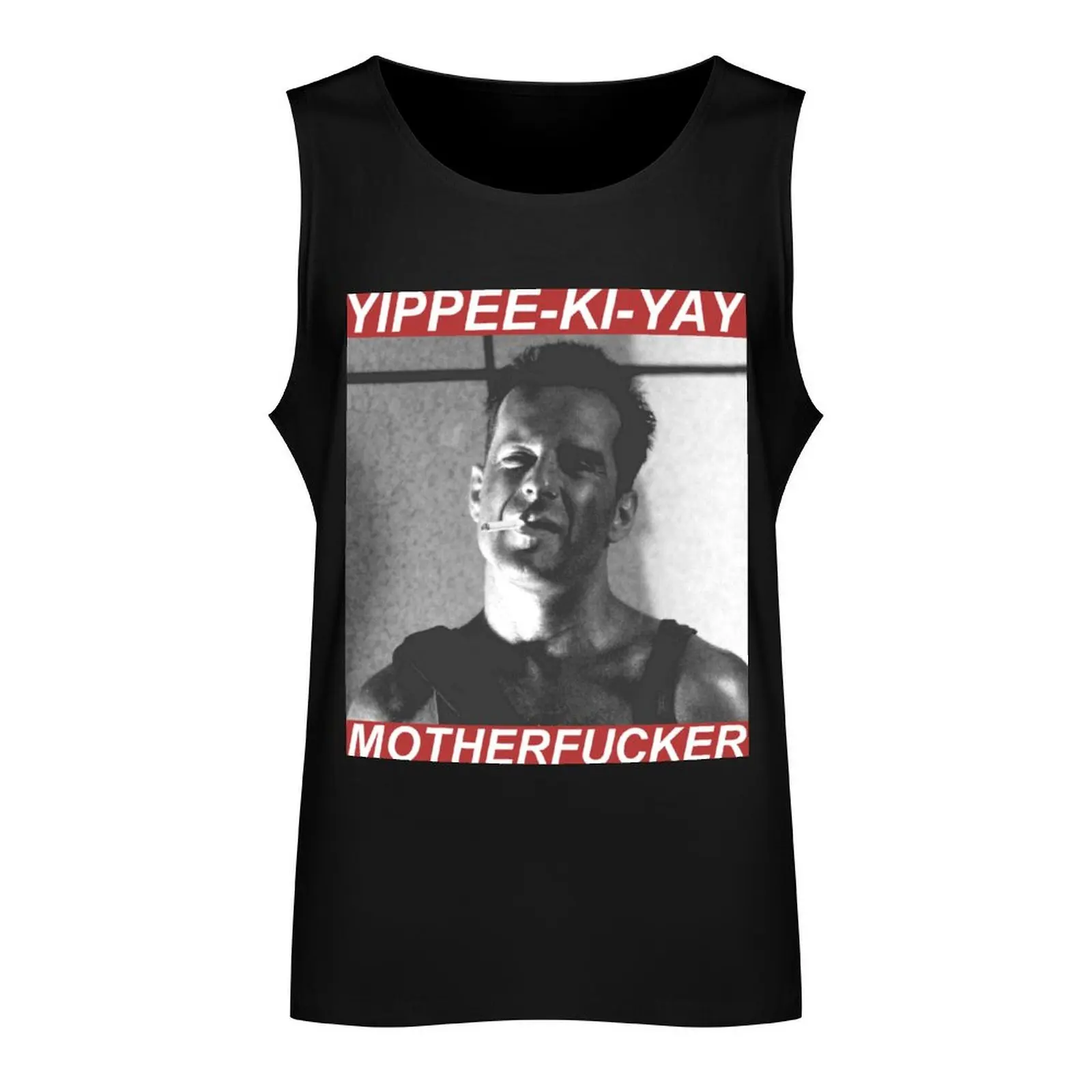 YIPPEE KI YAY Tank Top best selling products bodybuilding t-shirt gym t-shirts man Sleeveless men