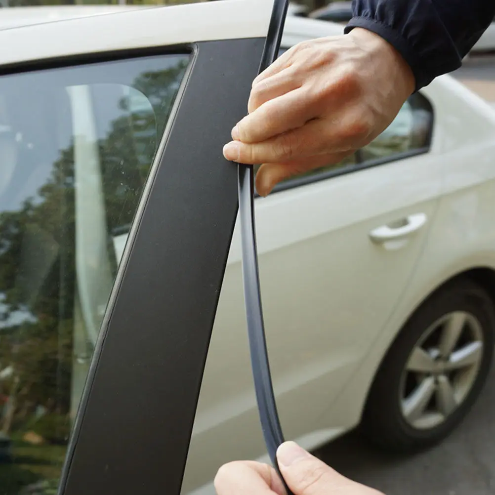 5M Car Auto Door Guards Scratch Protector PVC Protective Seal Strip Thin Slim Door Cover Heat Resistant Anti-Aging Waterproof