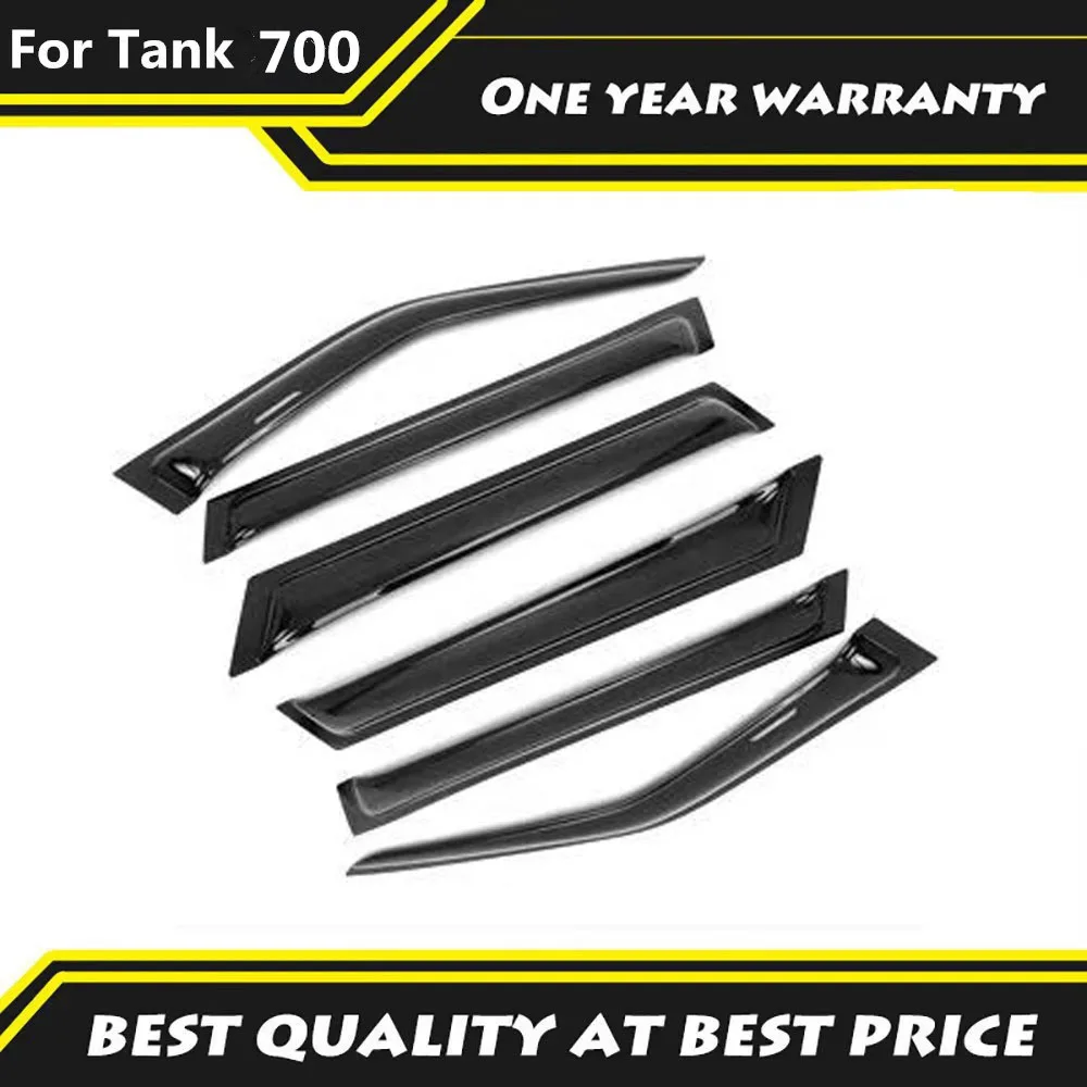 

For Tank 700HI4-T 2024 2025 Rain Proof Window And Rain Eyebrow Modification Car Rain Proof And Rearview Mirror Cover Decoration