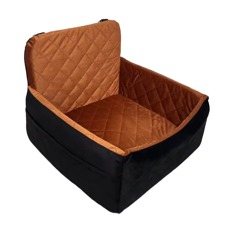

High Quality Detachable Pet Booster Seat Warm Comfortable Car Travel Accessory Waterproof Safe Belt Solid Design for Cats Animal