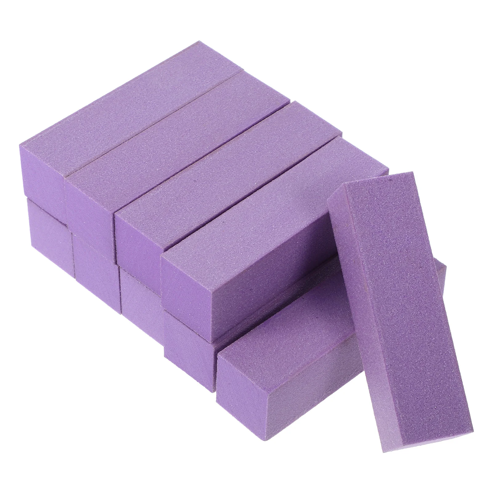 Bloques amortiguadores para uñas, limas duraderas para manicura, herramientas pequeñas de esponja portátiles para pulir y limar uñas, 10 Uds.