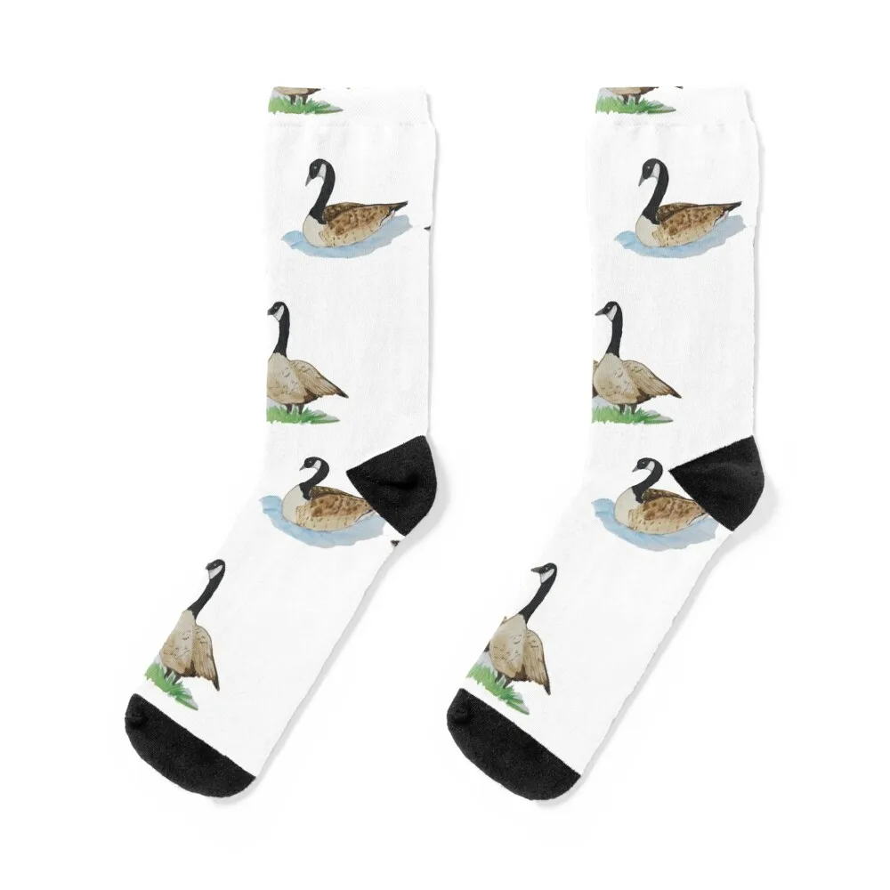 Canadian geese Socks golf anti slip football basketball Ladies Socks Men's