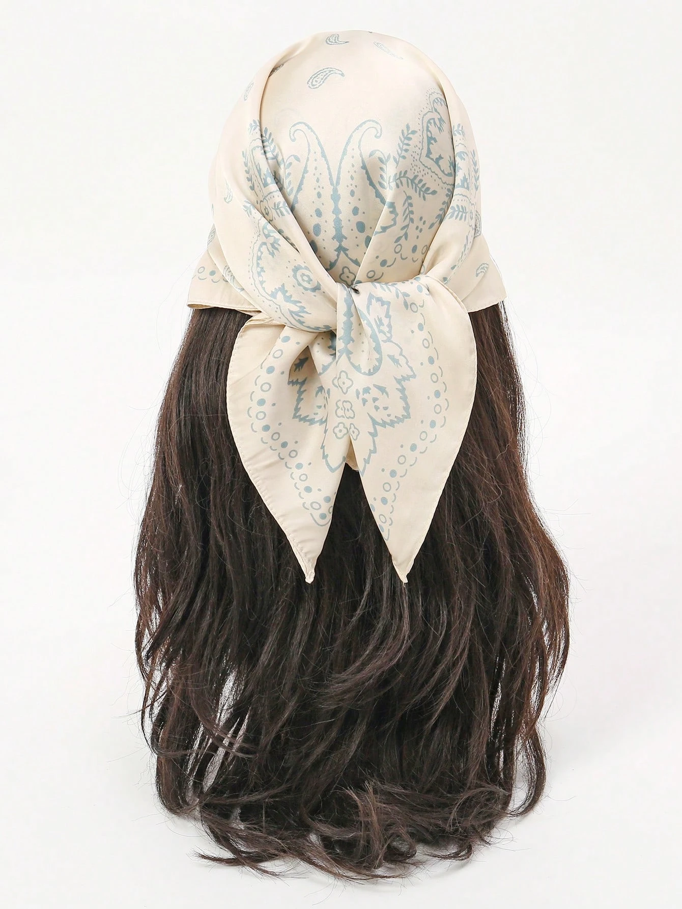 

20250Роскошный модный шарф с узором пейсли для женщин, легкий квадратный шелковый шарф 70x70 см, элегантная шаль-бандана