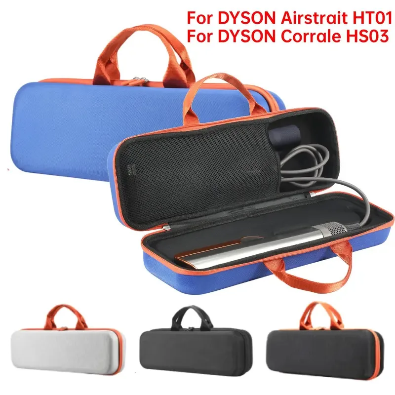 

Portable Travel Storage Bag Shockproof Hardshell Case Anti-scratch with Mesh Bag for Dyson Airstrait/Corrale Hair Straightener