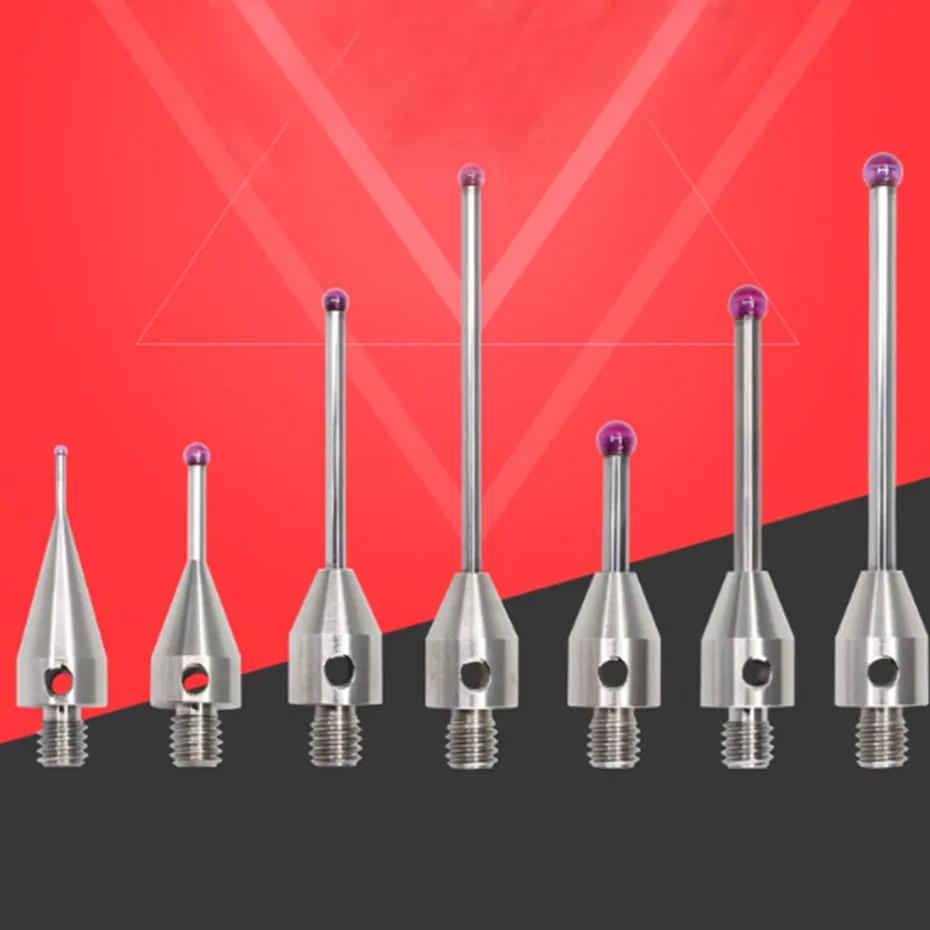 

Three dimensional probe, three coordinate measuring needle, ruby measuring head, CNC machine tool specific measuring needle thre