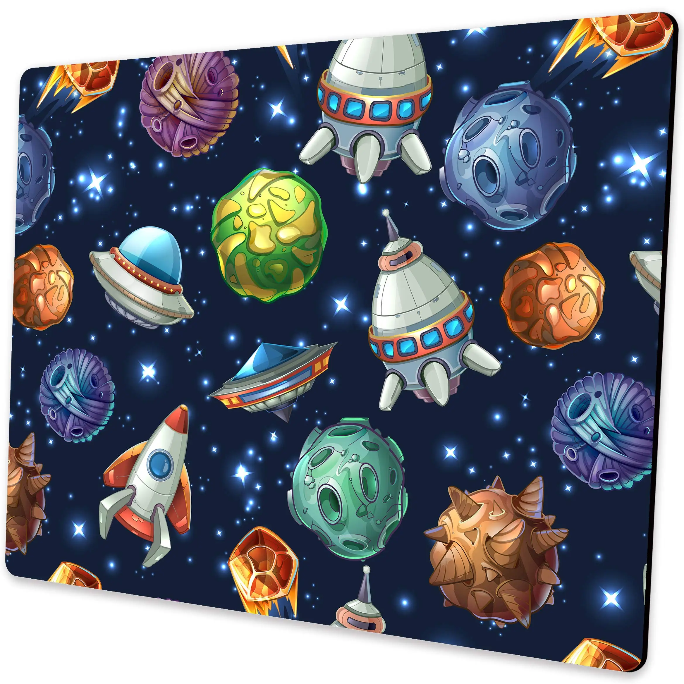 

High Quality Retro Planet Printing Gaming Mousepad Gamer Mouse Mat Keyboard Mats Desk Pad Mousepads 22x18cm For Computer