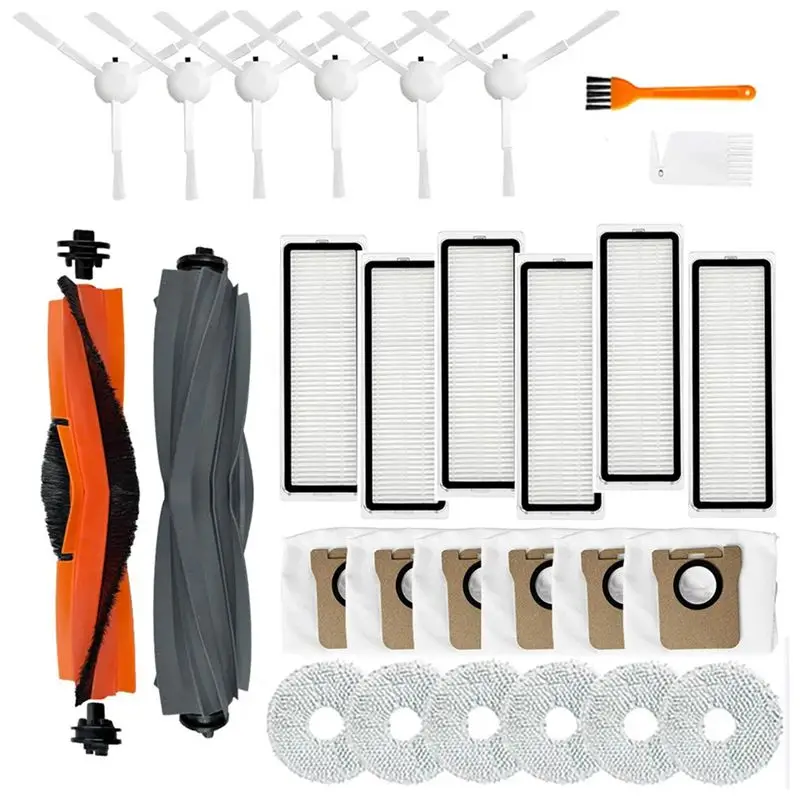 AB46-For Dreame L20 Ultra X20 Pro X20 Plus Vacuum Cleaner Robot Main Side Brush Hepa Filter Dust Bags Replacement Parts