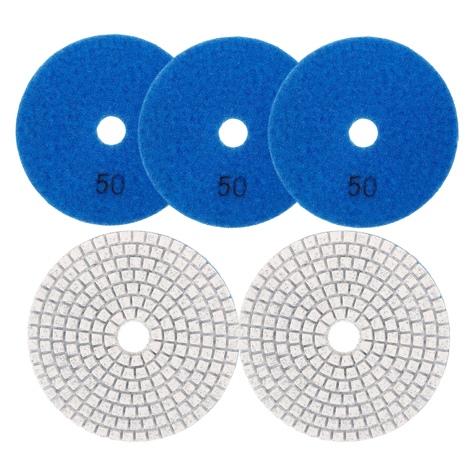 

5 Pcs Marble Polishing Discs Diamond Sanding Pads for Granite Marble Concrete Glass Resin Material Cleaning Kit