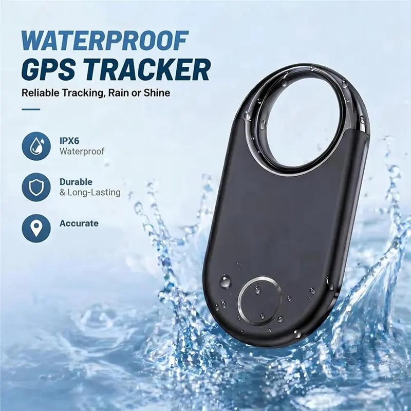 2026 New Anti-Lost GPS Tracker 4Pcs Mini Android Locator Smart Finder For Cats Dogs Kids Elderly Real-Time Tracking White