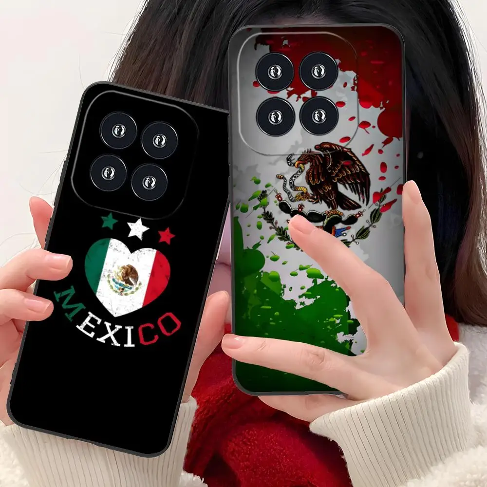 

Чехол для мобильного телефона с флагом Мексики для Xiaomi 15 14 13 12 Mi 11 T Ultra Lite Pro S X 5G с цветным принтом, роскошный защитный чехол