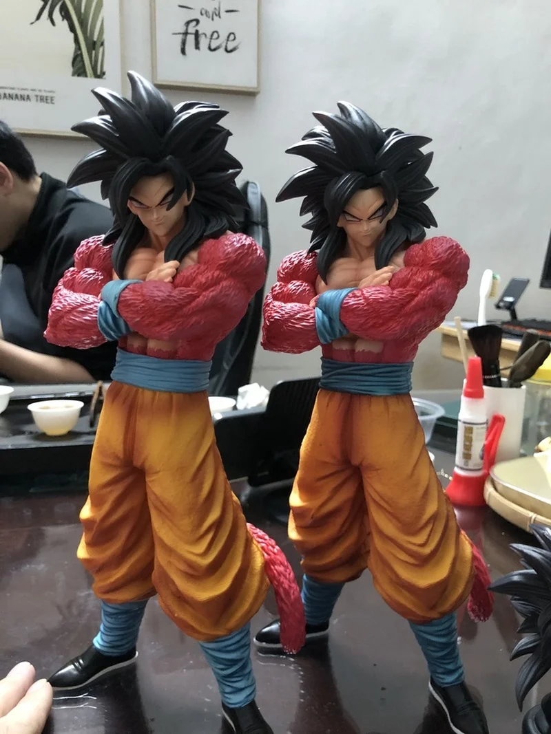 Vf Super Four Goku двуглавая скульптура может заменить Dragon Ball аниме периферийные устройства Gk ручная модель орнамент подарок другу статуя