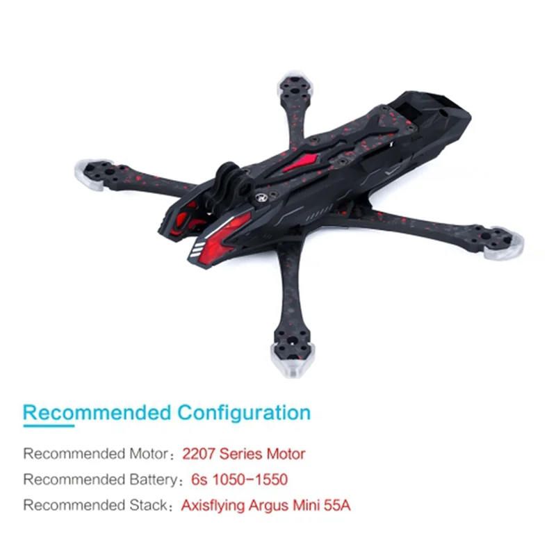 Axisflying Manta 5 Pro Squeeze X Frame Kit 6S per FPV Cinematico Freestyle Drone FPV Parti fai da te