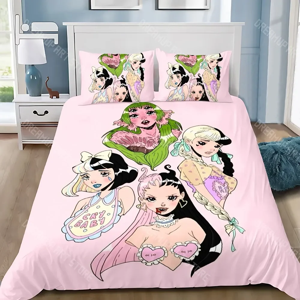 Melanie Martinez Music Duvet Cover Pillowcase Bedding Set Adult Boy Girl Bedroom Decoration Children Single Double Large Size
