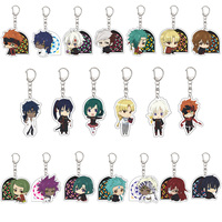 55MM Anime D.Gray-man Keychain Allen Walker/Yu Kanda/Lenalee Lee Key Chain Acrylic Model Plate Christmas Gifts