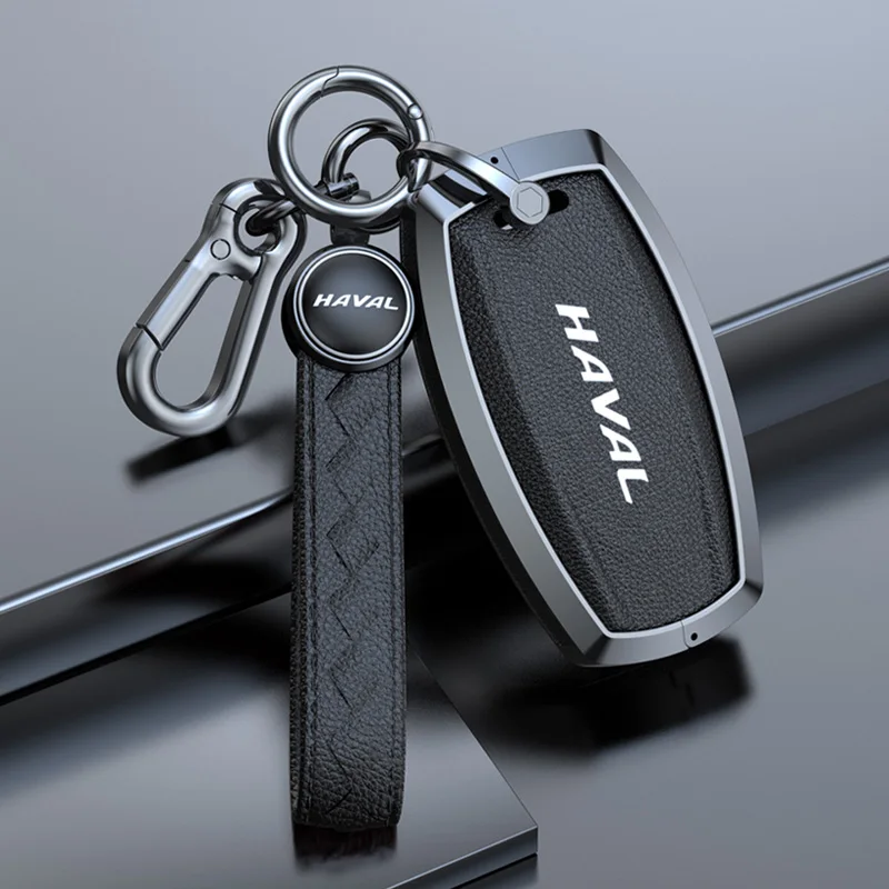 Zinc Alloy Leather Car Key Case Cover for Great Wall Haval/Hover H1 H6 H7 H4 H9 F5 F7 H2S Car-covers Shell Accessories