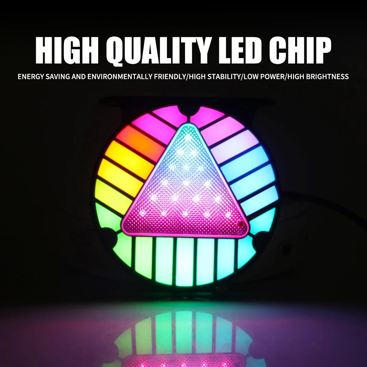 1pc Car Truck LED Light 12-24V Tail Strobe Light Warning Flash Light Safety Brake Lamp 7 Colorful Universal for Car Motor - Image 3