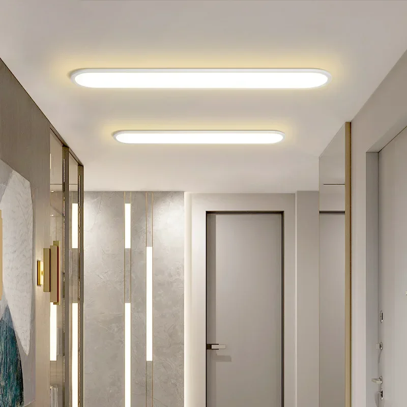 Imagem -03 - Moderno Led Ultra-fino Luz de Teto para Longo Corredor Sala Estar Quarto Vestiário Lâmpada do Teto Luminárias Interiores