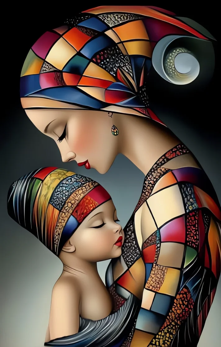 

Пазлы «Мать и дитя: Теплое семейное объятие» 500/1000/1200/2000 элементов – развивающие игры для всей семьи, подарки для игровой комнаты и спальни