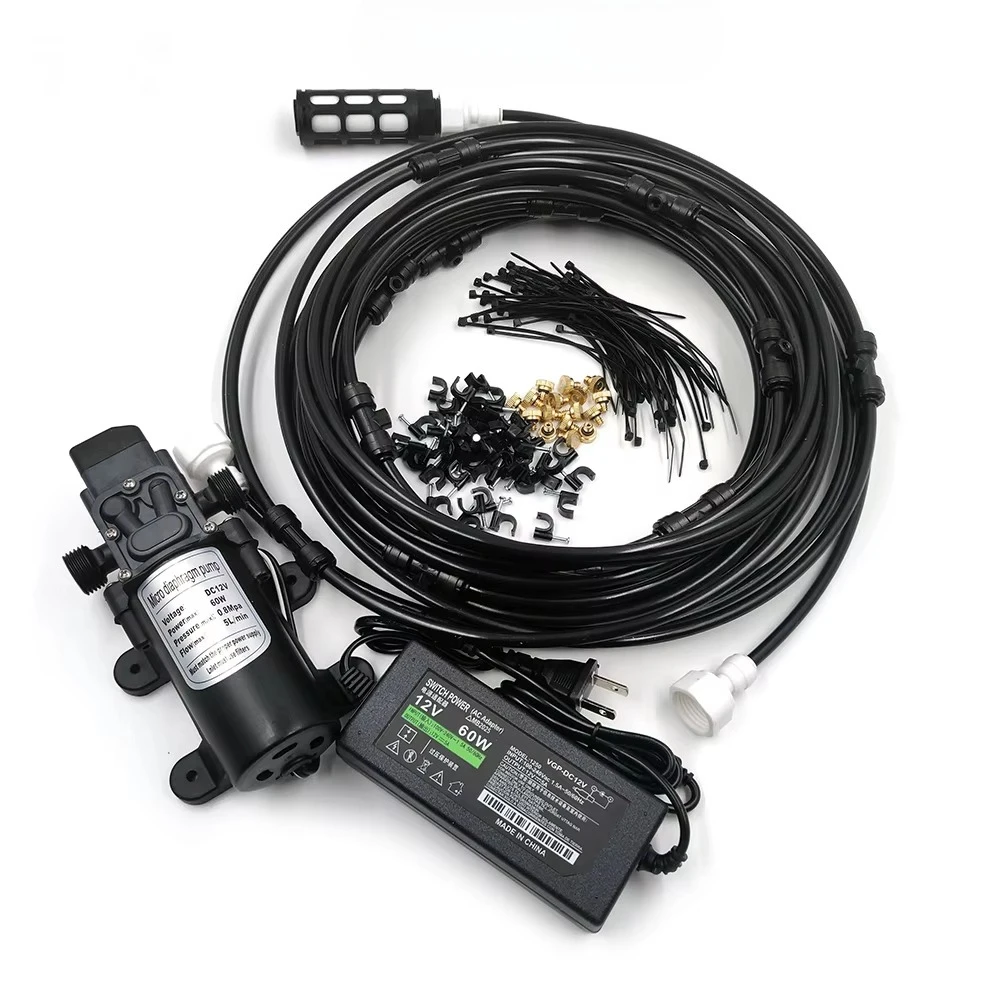 Low Pressure Outdoor Humidifying Cooling Fog System, Water Mist Humidifier Pump for Garden Cooling