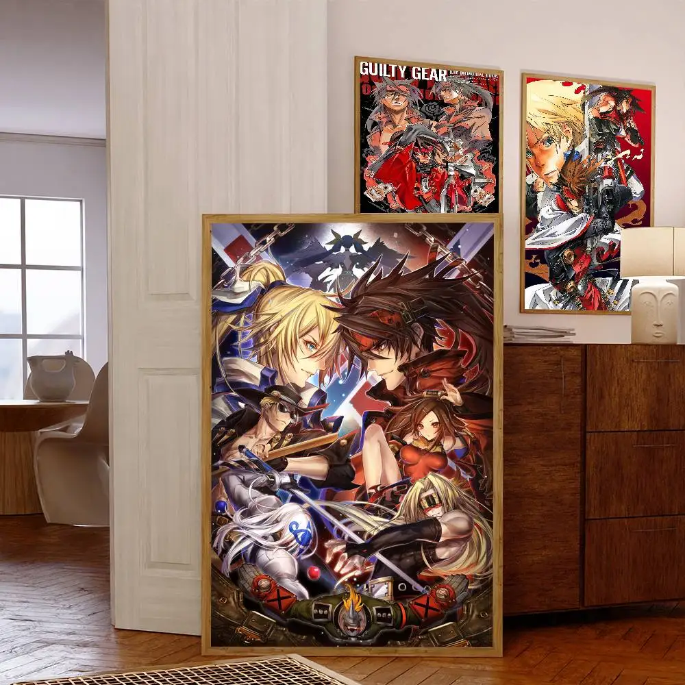 

Guilty Gear Baiken Dizzy Whitepaper Poster Vintage Room Home Bar Cafe Decor Vintage Decorative Painting