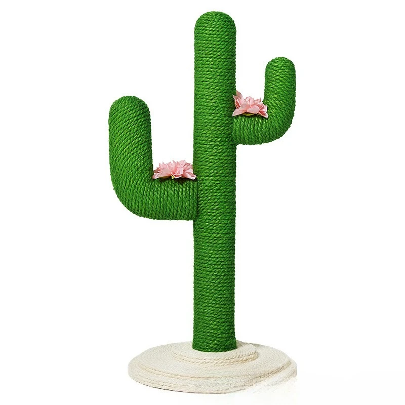 Factory Direct 2026 Cactus cat climbing frame & flower cactus cat tree & integrated vertical shelf large and small trunk wear-re