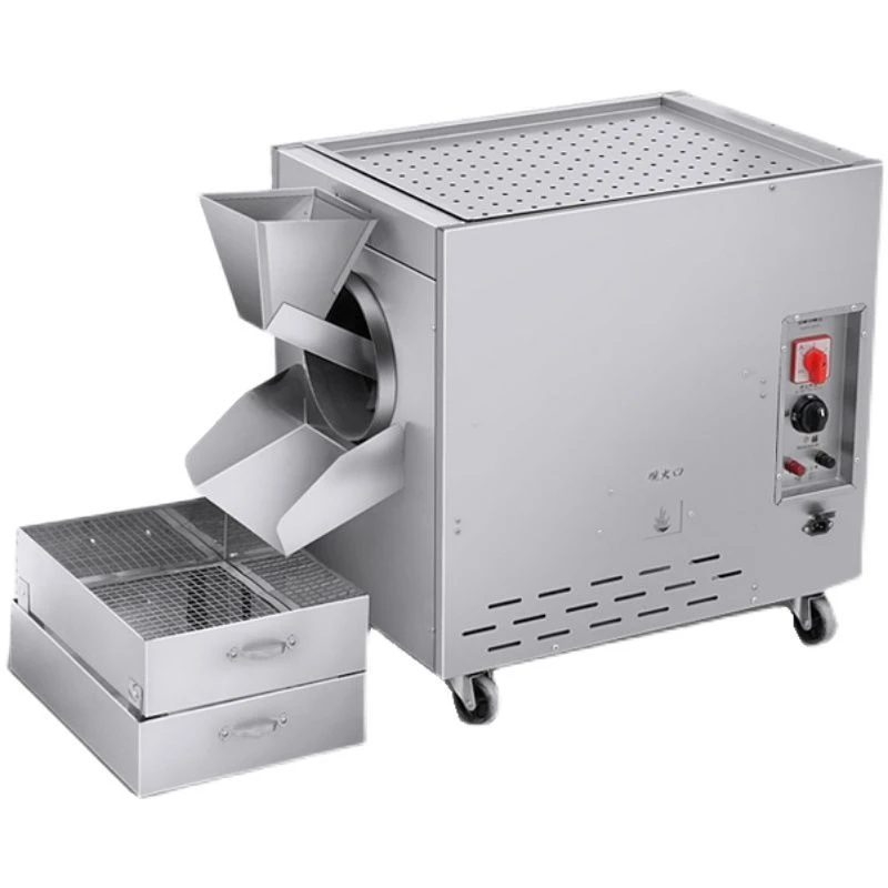Fried goods machine Commercial small multi-functional gas sugar fried chestnut machine Stall automatic new fried peanut melon