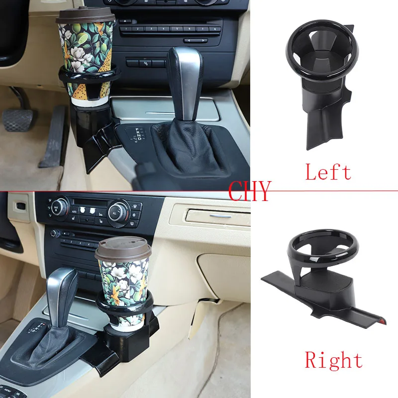 

ABS Black For BMW 3 Series E90 E91 E92 E93 2005-2012 Car central control gear side water cup holder Car modification accessories