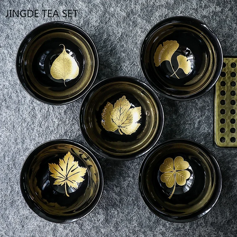 Japanese-style Handmade Ceramic Teacup Boutiques Master Tea Cup Household Tea Set Accessories Antique Porcelain Tea Bowl