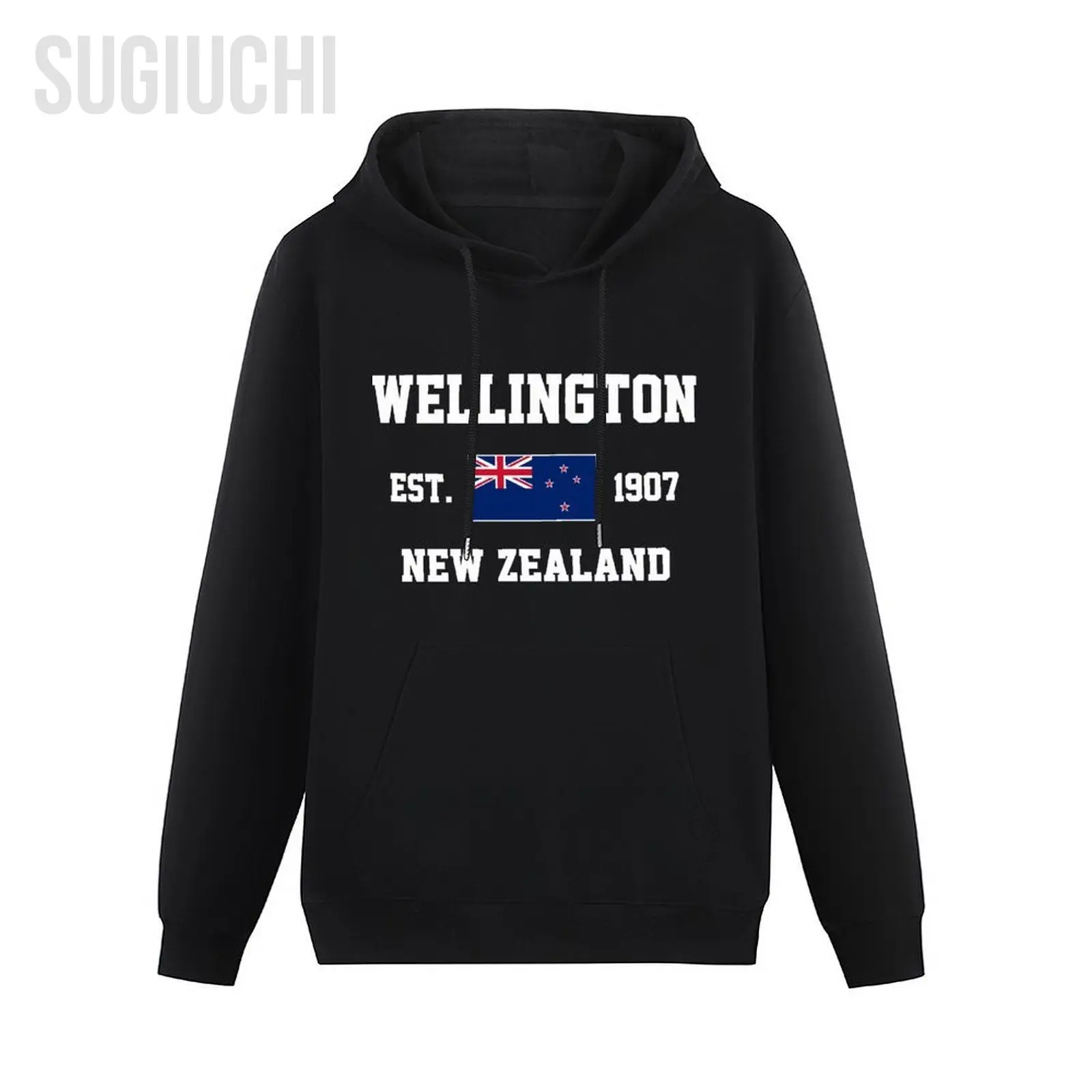 Men Women Hoodies New Zealand EST.1907 Wellington Capital Hoodie Pullover Hooded Hip Hop Sweatshirt Cotton Unisex