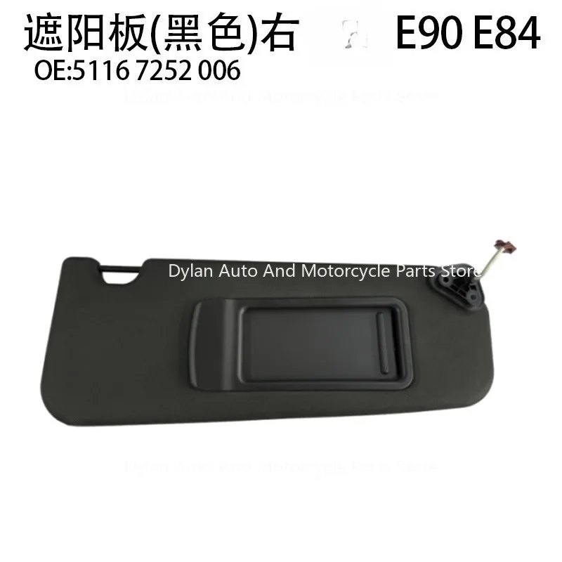 For BMW E84 E90 Black Grey Front Sun Visor Panel with Makeup Mirror Sunshield 5116 7252 006 51167252006 51167252005